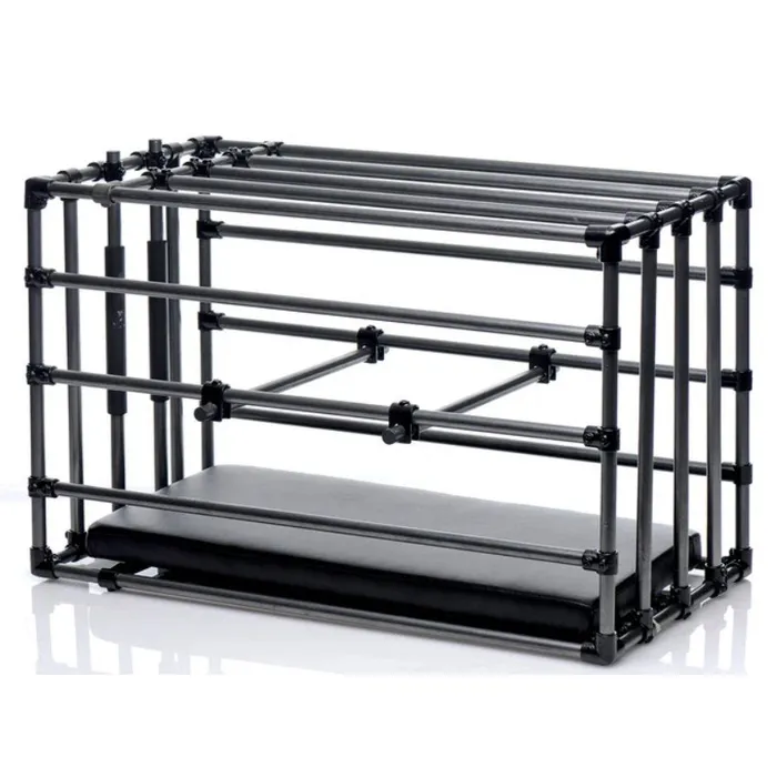 Male Sex Toys XR Brands XR Brands Adjustable Puppy Cage