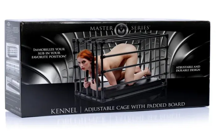Male Sex Toys XR Brands XR Brands Adjustable Puppy Cage
