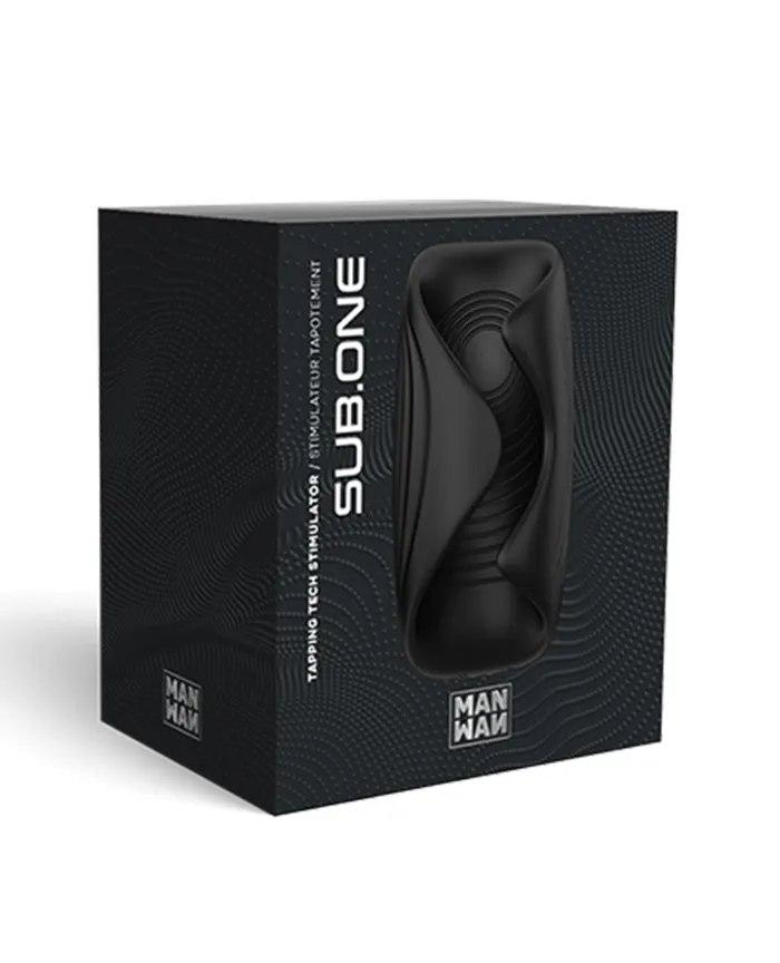 ManWan Male Sex Toys Manwan SubOne Tapping Male Masturbator Infinite Black
