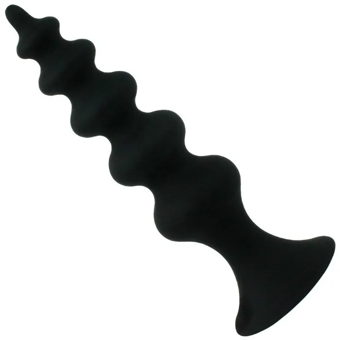 Pink BOB Male Sex Toys Beaded Silicone Anal Plug With Suction Cup Base