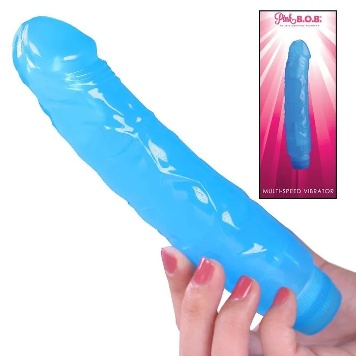 Pink BOB Vibrators Blue MultiSpeed Realistic Vibrator