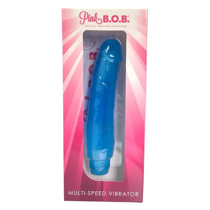 Pink BOB Vibrators Blue MultiSpeed Realistic Vibrator