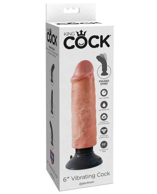 Pipedream King Cock 6 Vibrating Cock Dildos