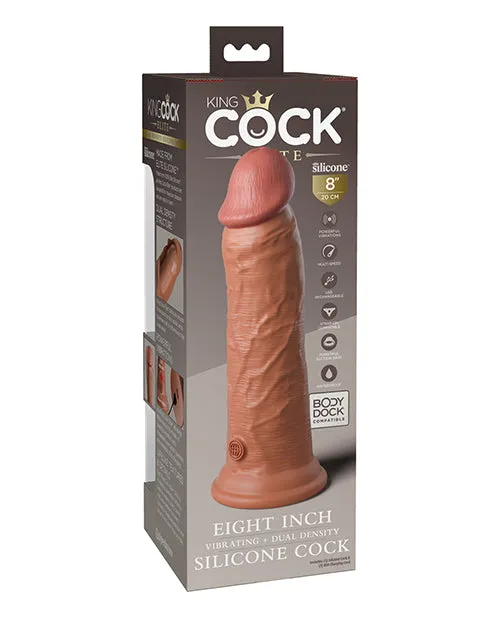 Pipedream King Cock Elite 8 Dual Density Vibrating Silicone Cock Female Sex Toys Pipedream King Cock Elite 8 Dual Density Vibrating Silicone Cock Female Sex Toys