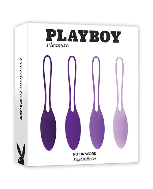 Playboy Pleasure Put In Work Kegel Set AcaiOmbre Playboy Female Sex Toys