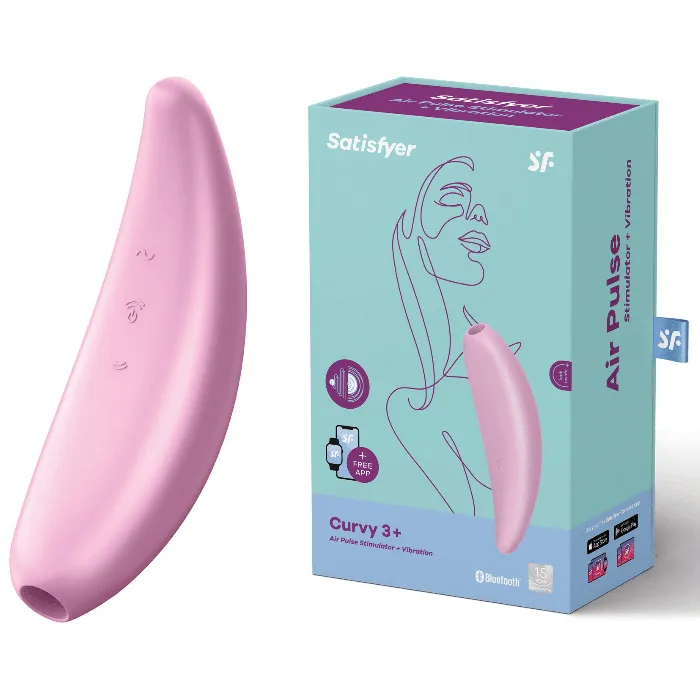 Satisfyer Vibrators Satisfyer Curvy 3 Air Pulse Bluetooth Vibrator