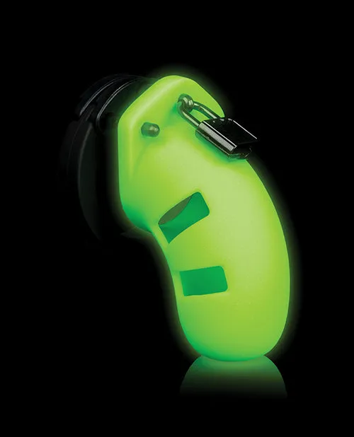Shots Ouch 35 Model 20 Cock Cage Glow In The Dark Shots Dildos