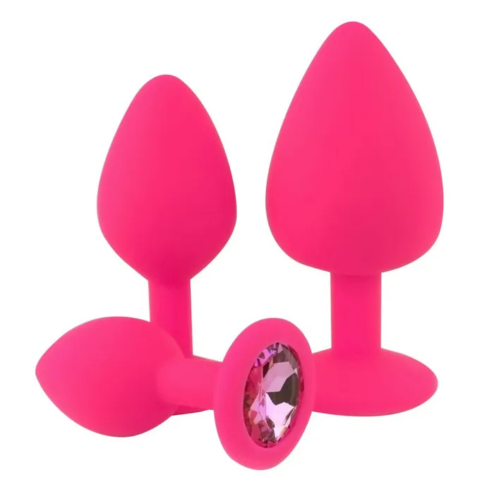 Silicone Jeweled Anal Plug Available In 3 Sizes Dark Amour Male Sex Toys