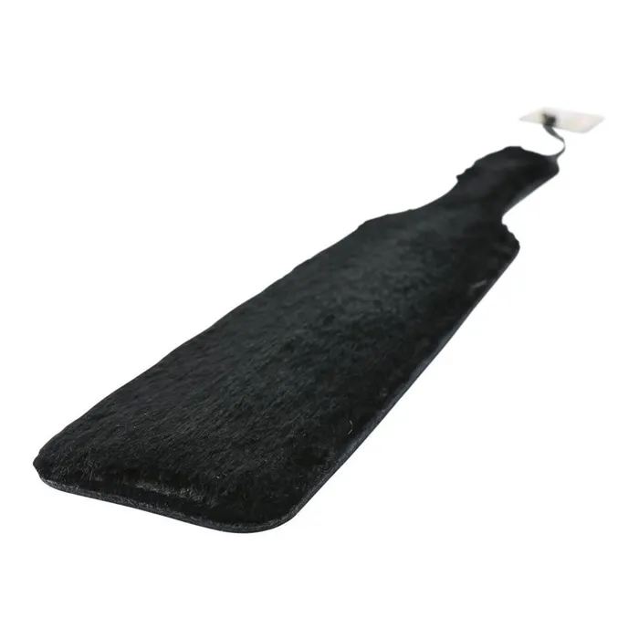 Sportsheets Restraints Sportsheets Leather Paddle with Black Fur Side Sportsheets Restraints Sportsheets Leather Paddle with Black Fur Side