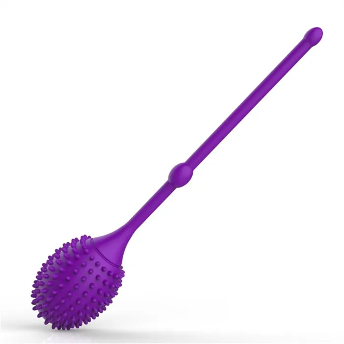 TooTimidcom Male Sex Toys Silicone Textured Kegel Ball With Rolling Weight