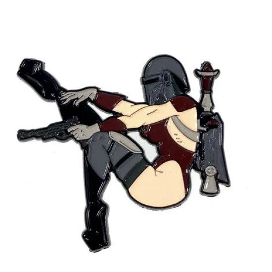 Vibrators Geeky Kinky Geeky and Kinky Miss Mando Fett Pin