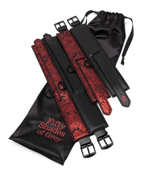 Vibrators Love Honey Fifty Shades Of Grey Sweet Anticipation Under Mattress Restraint Set