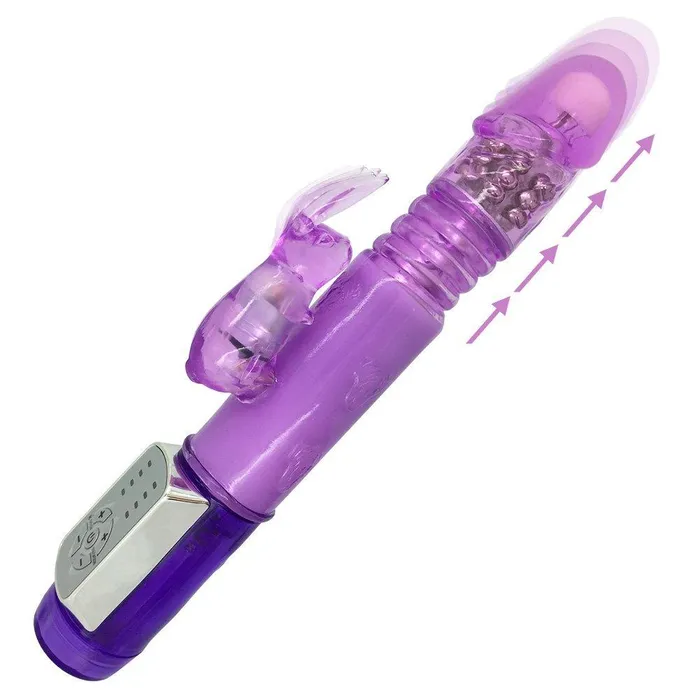 Vibrators Pink BOB Thrusting Stroking Rabbit Vibrator