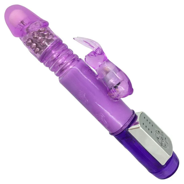 Vibrators Pink BOB Thrusting Stroking Rabbit Vibrator