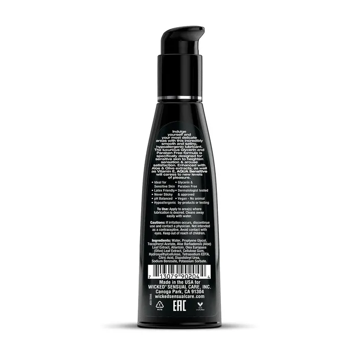 Wicked Sensual Care Vibrators Wicked Aqua Sensitive Waterbased Lube Wicked Sensual Care Vibrators Wicked Aqua Sensitive Waterbased Lube
