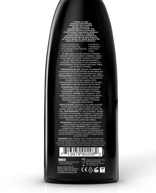 Wicked Sensual Care Vibrators Wicked Aqua Sensitive Waterbased Lube Wicked Sensual Care Vibrators Wicked Aqua Sensitive Waterbased Lube