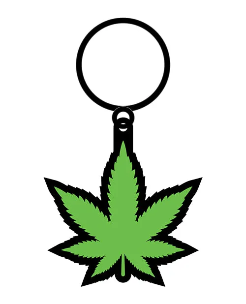 Wood Rocket Weed Pot Leaf Keychain Green Wood Rocket Vibrators