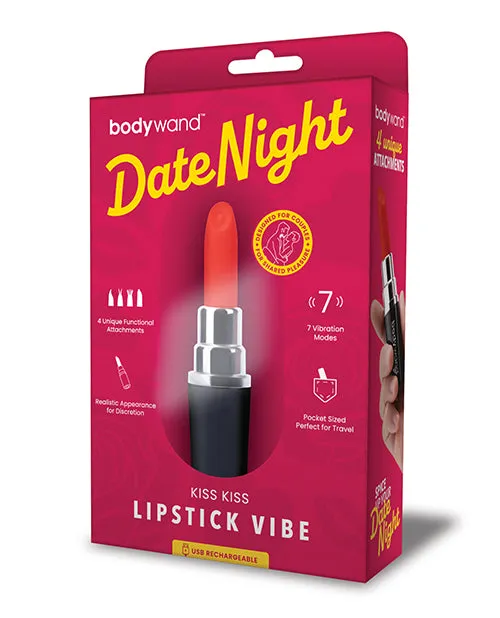 XGen Xgen Bodywand Date Night Kiss Kiss Lipstick Vibe Vibrators
