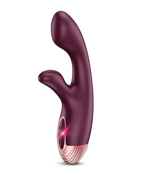 Zola Rechargeable Silicone Dual Massager Burgundyrose Gold Global Novelties Female Sex Toys Zola Rechargeable Silicone Dual Massager Burgundyrose Gold Global Novelties Female Sex Toys